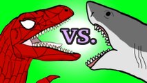 Kids cartoons - My Cute Shark Attack Cartoon - Shark vs. Dino Monster Truck