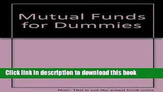 Read Mutual Funds for Dummies  Ebook Free