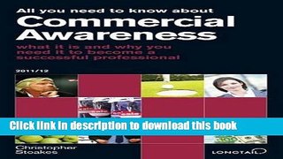 Read All You Need to Know about Commercial Awareness (All You Need to Know Guides)  PDF Free