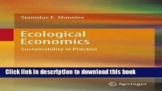 Read Ecological Economics: Sustainability in Practice  Ebook Free