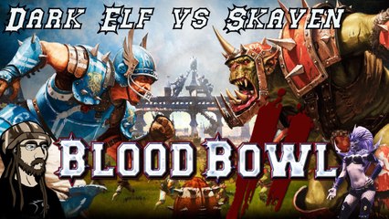 Blood Bowl 2: Dark Elf vs Skaven Full Match