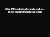 [PDF] Wiley CPA Examination Review Focus Notes: Business Environment and Concepts Download