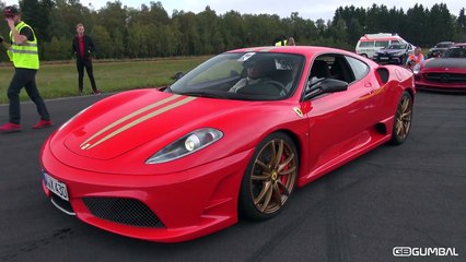 Ferrari 430 Scuderia without Exhaust Valves - Brutal Revs & Accelerations!