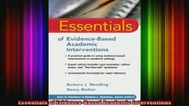 READ book  Essentials of EvidenceBased Academic Interventions Full Ebook Online Free