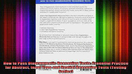 READ book  How to Pass Diagrammatic Reasoning Tests Essential Practice for Abstract Input Type and Full Free
