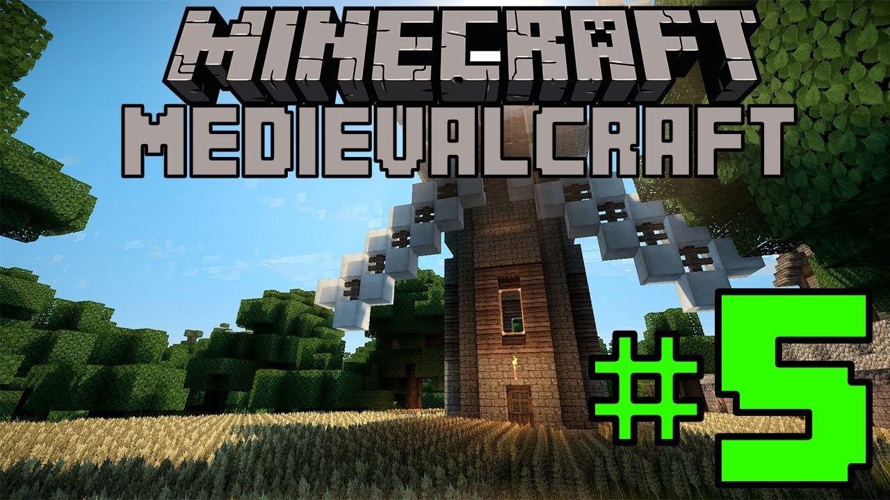 Minecraft MedievalCraft #5 Projectos Para O Moinho