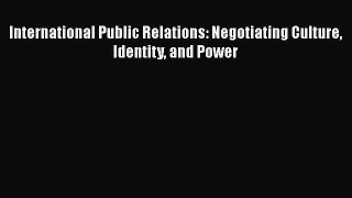 Download International Public Relations: Negotiating Culture Identity and Power Free Books