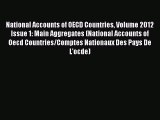 [PDF] National Accounts of OECD Countries Volume 2012 Issue 1: Main Aggregates (National Accounts