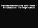 [PDF] Beginning Contracts law Study - editor's edition: 9 dollars and 99 cents - Borrowing