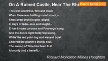 on a ruined castle near the rhine [poem]