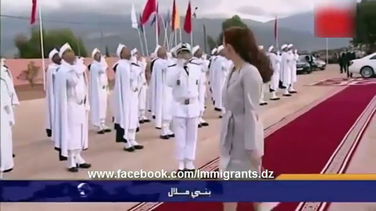 ههههه شاهد رد فعل زوجة ملك المغرب عندما حاول قا...