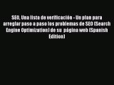 Read SEO Una lista de verificaciÃ³n - Un plan para arreglar paso a paso los problemas de SEO