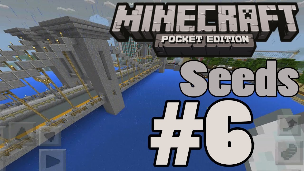 Minecraft Pocket Edition Seeds #6 Cidade Linda!!