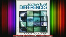 READ book  Individual Differences 2Ed Psychology Full Free