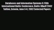 Read Databases and Information Systems II: Fifth International Baltic Conference Baltic DB&IS'2002