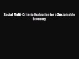 Read Social Multi-Criteria Evaluation for a Sustainable Economy Free Books