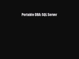 Read Portable DBA: SQL Server Ebook Free