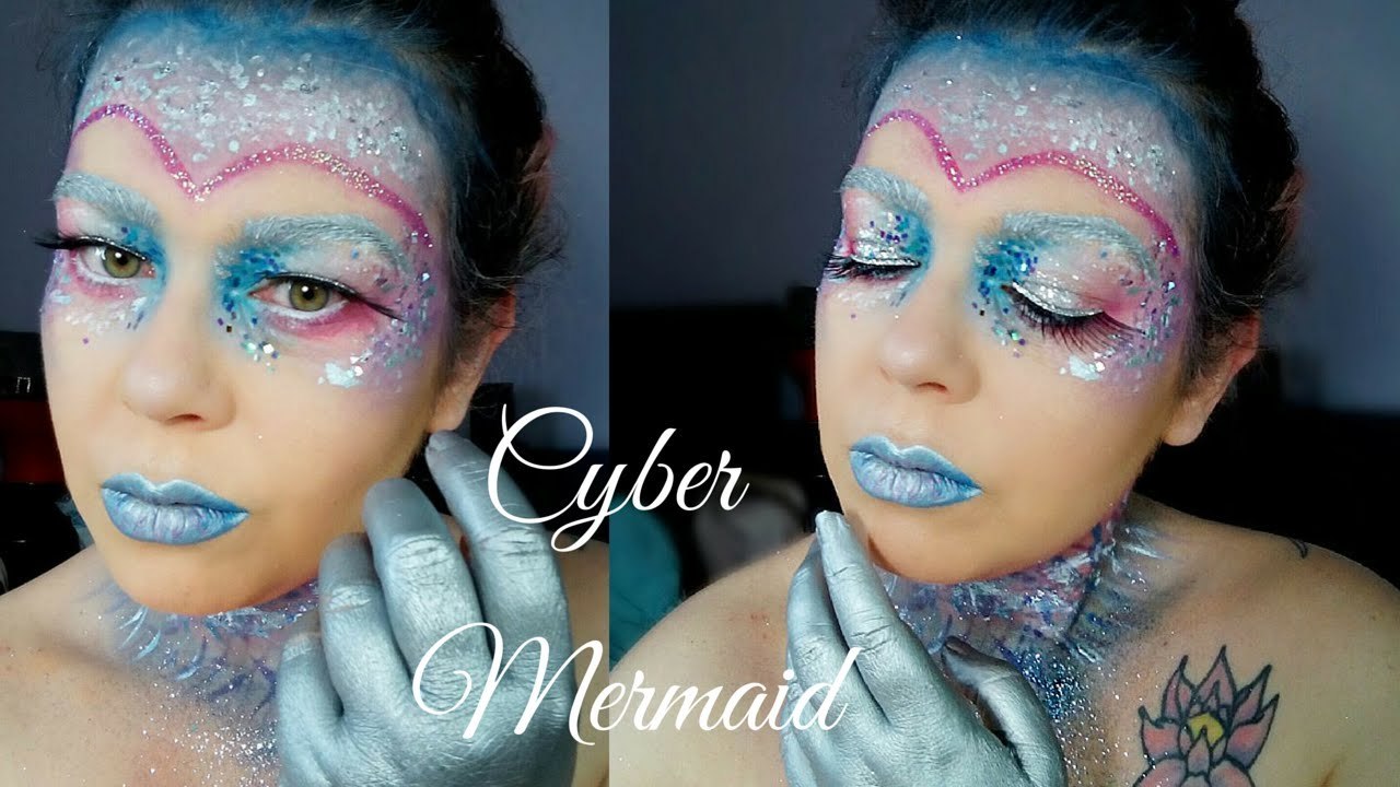 Cyber Mermaid Makeup Tutorial