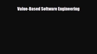 PDF Value-Based Software Engineering PDF Free