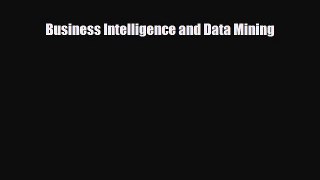 Read Business Intelligence and Data Mining Free Books