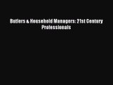 Read Butlers & Household Managers: 21st Century Professionals PDF Free