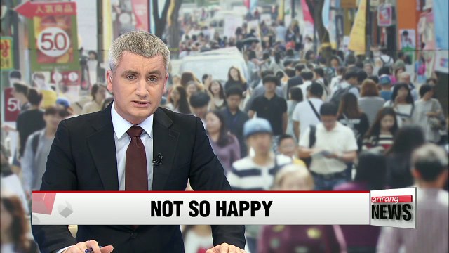 Koreans unhappier than world average despite high GDP, life expectancy