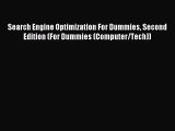 Read Search Engine Optimization For Dummies Second Edition (For Dummies (Computer/Tech)) Ebook