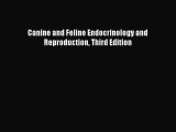 Read Canine and Feline Endocrinology and Reproduction Third Edition Ebook Free