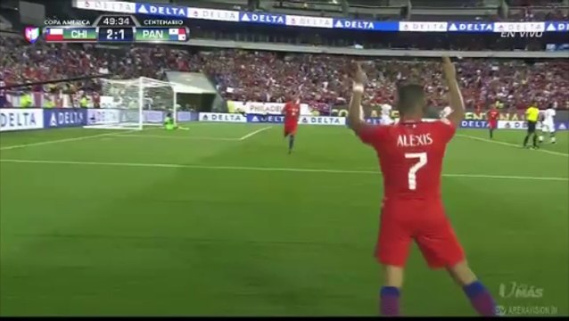 Alexis Sanchez Scores With Fantastic Volley vs Panama (3-1) HD