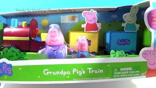 Peppa Pig on Grandpa Pig's Train Playset Musical Baby Toy Songs & Phrases - Wheels on the