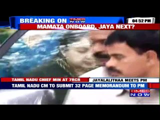 Tamil Nadu Chief Minister J Jayalalithaa Meets PM Modi