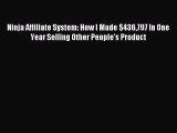 Download Ninja Affiliate System: How I Made $436797 In One Year Selling Other People's Product