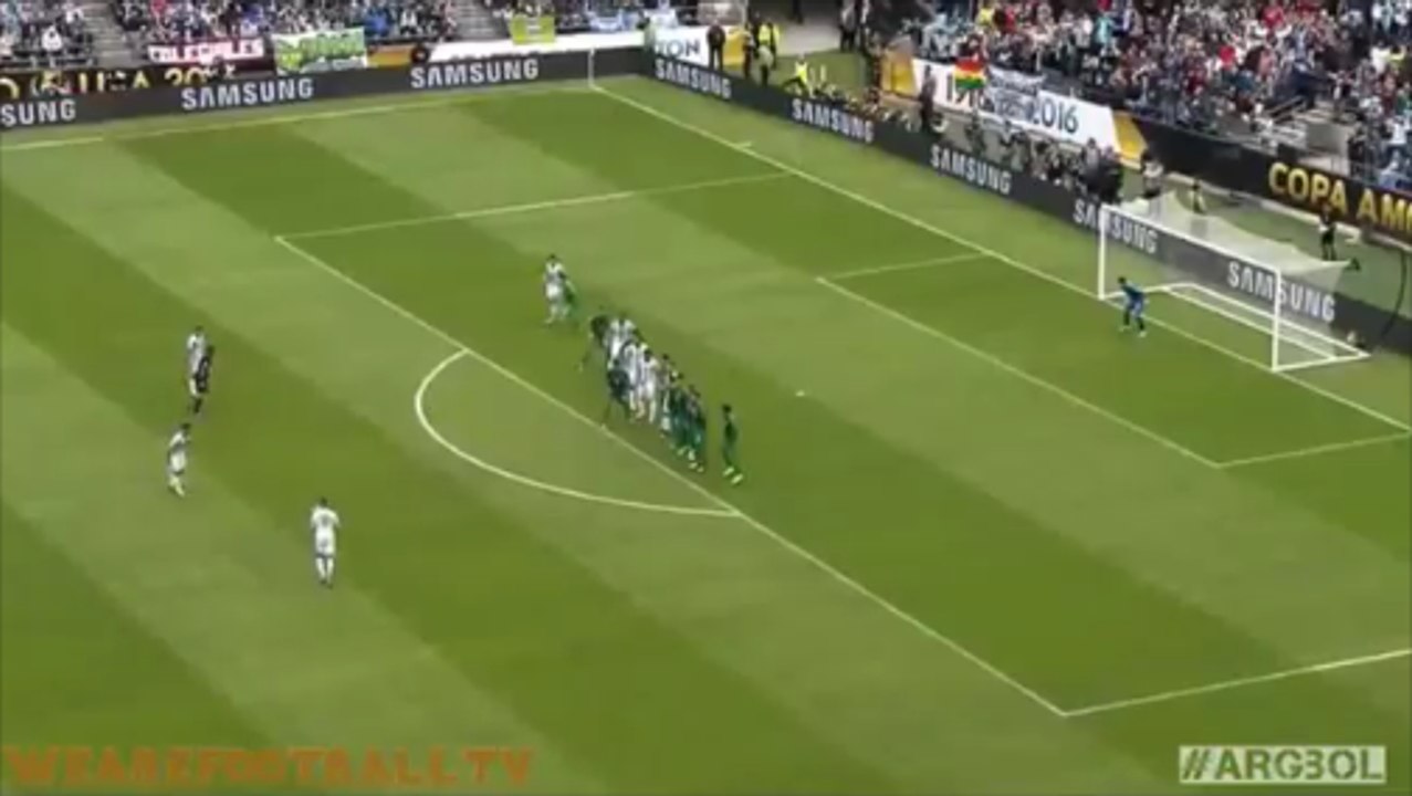 Erik Lamela Deflected Free Kick Goal vs Bolivia (1-0)!