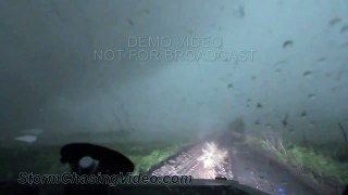 Tornado Intercept Vehicle Is Hit By WEDGE Tornado in Kansas