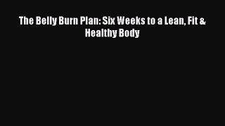 Download The Belly Burn Plan: Six Weeks to a Lean Fit & Healthy Body PDF Online