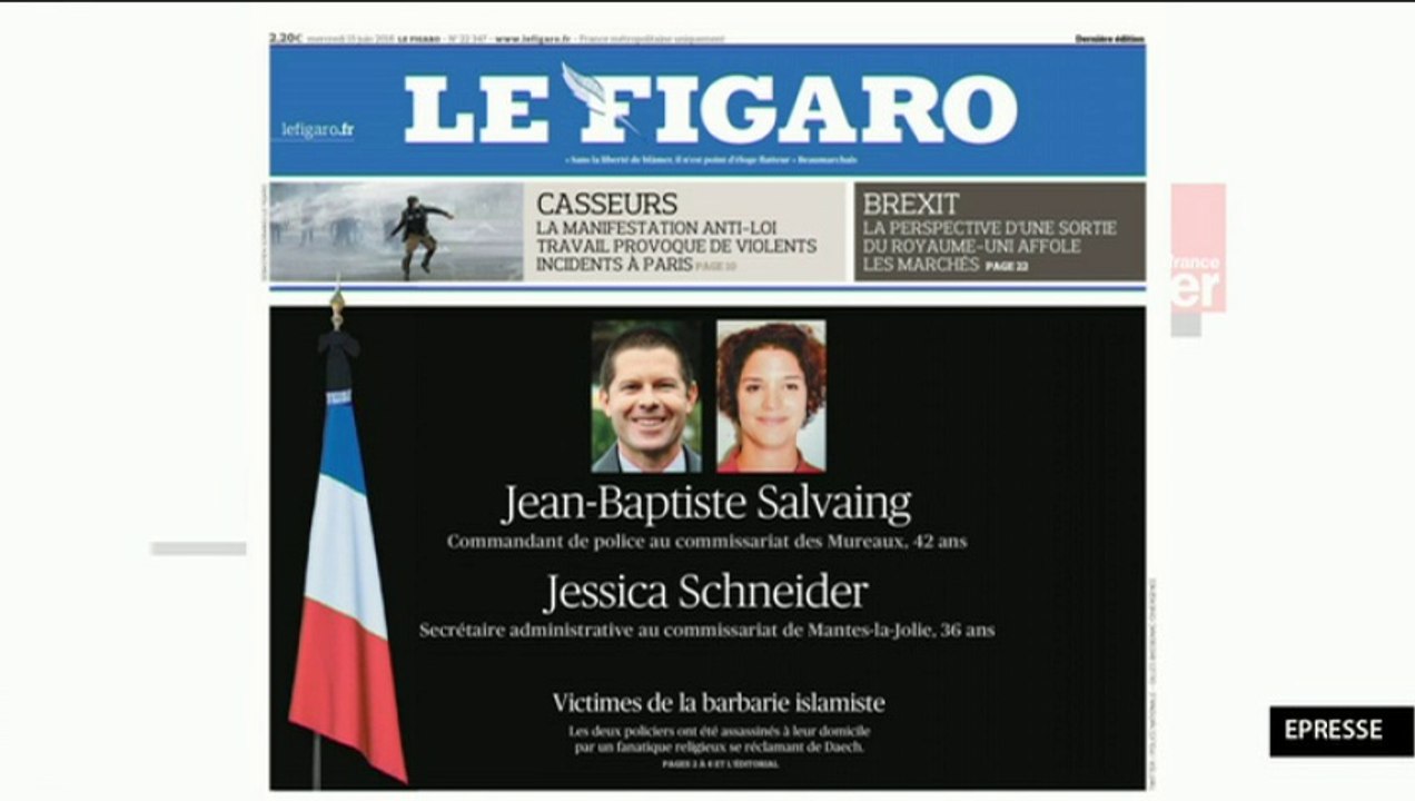 La Revue de Presse d'Hélène Jouan du 15 juin 2015