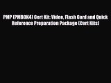 Read PMP (PMBOK4) Cert Kit: Video Flash Card and Quick Reference Preparation Package (Cert