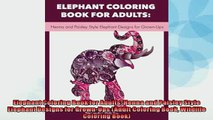 Free PDF Downlaod  Elephant Coloring Book for Adults Henna and Paisley Style Elephant Designs for GrownUps  BOOK ONLINE