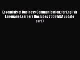 Download Essentials of Business Communication: for English Language Learners (Includes 2009