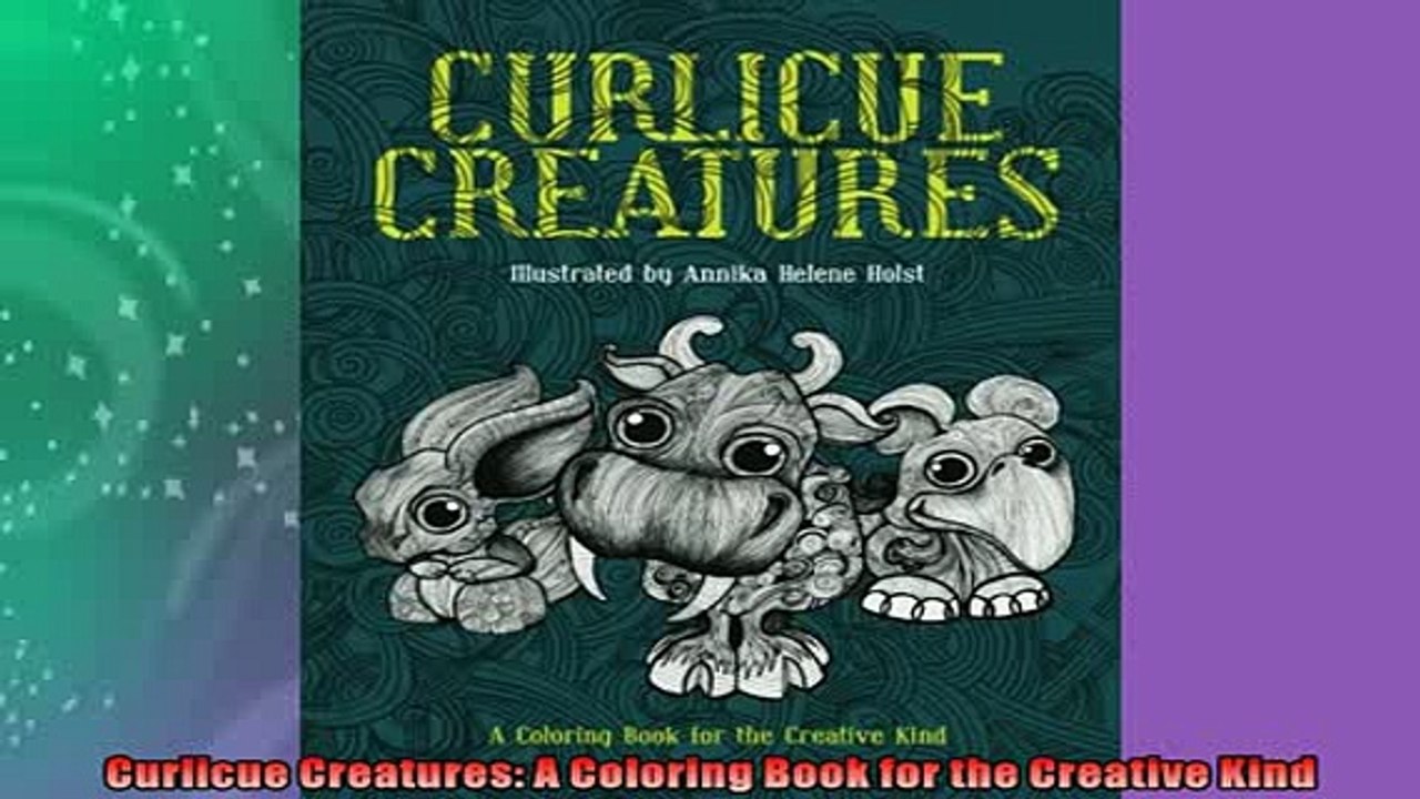 READ book  Curlicue Creatures A Coloring Book for the Creative Kind  DOWNLOAD ONLINE