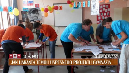 Ján Haranta témou úspešného projektu gymnázia
