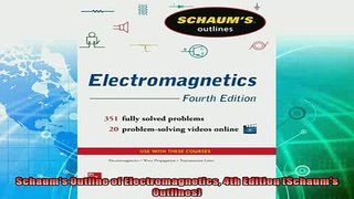 favorite   Schaums Outline of Electromagnetics 4th Edition Schaums Outlines
