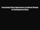 Read Consuming China: Approaches to Cultural Change in Contemporary China Ebook Free