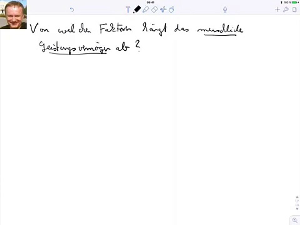 Von welchen Faktoren hängt das menschliche Leistungsvermögen ab?