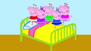 Five little Ice cream jumping on bed Peppa Pig Frozen Spider Man Talking Tom Mickey Mouse Parody