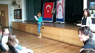 West London Turkish School Selin 29 Ekim Cumhuriyet Bayrami siiri okuyor
