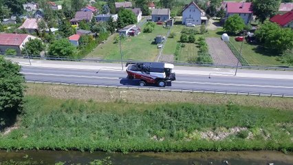 Новый комбайн RSM 161 от Ростсельмаш на дорогах Польши!