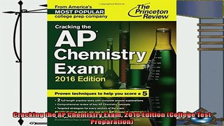 read now  Cracking the AP Chemistry Exam 2016 Edition College Test Preparation