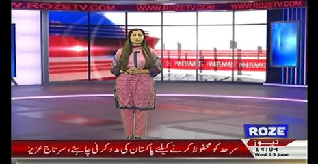 HEADLINES  2 PM + 15TH JUNE 2016 + Breaking News + Roze News