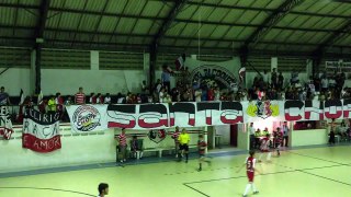 Sub-15 Futsal, torcida apoiando time. #LoucospeloSanta